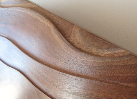 Detail of contour shaping on the bench back
